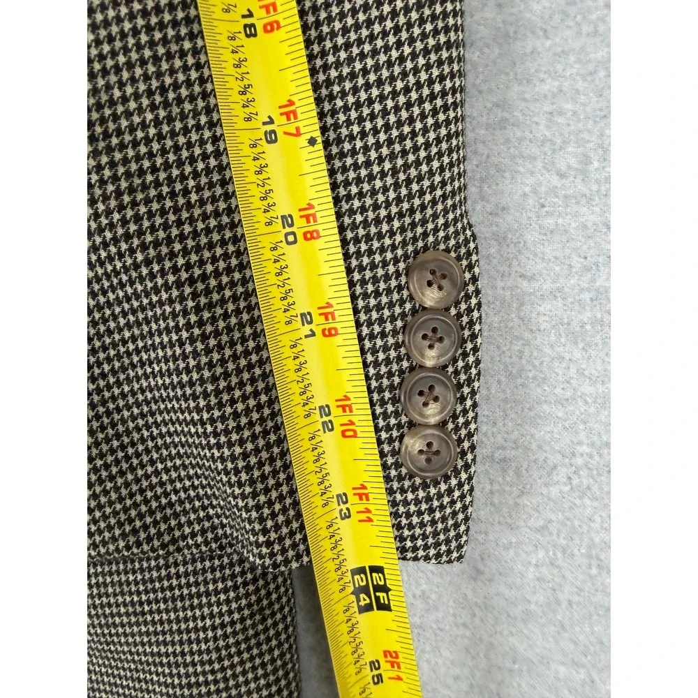 Polo Ralph Lauren Mens 41R‎ Brown Houndstooth Blazer Sport Coat USA Made